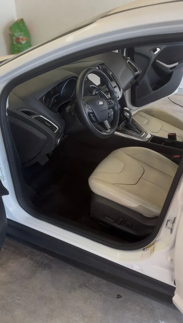 Clean beige Ford seats