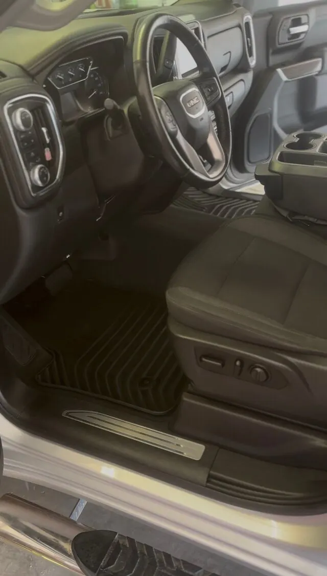 Clean GMC truck cabin